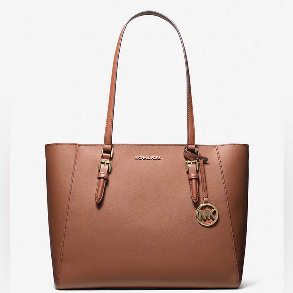 Michael Kors Charlotte Large Saffiano Leather Tote Bag